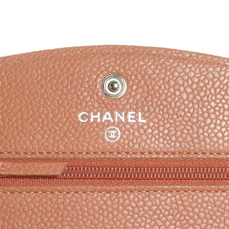 chanel woc dark beige|Chanel mini wallet on chain.